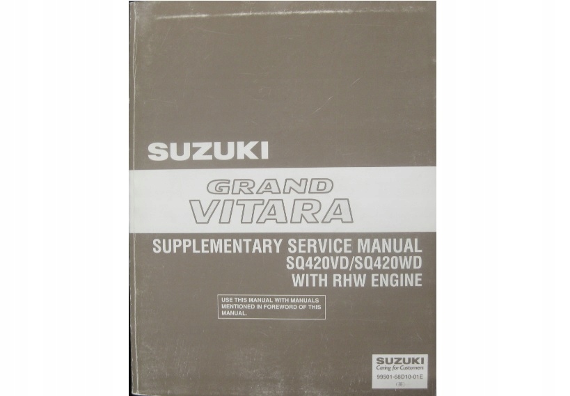 SUZUKI GRAND VITARA I TD 1998-2005 РЕМОНТ КНИЖКА фото 1