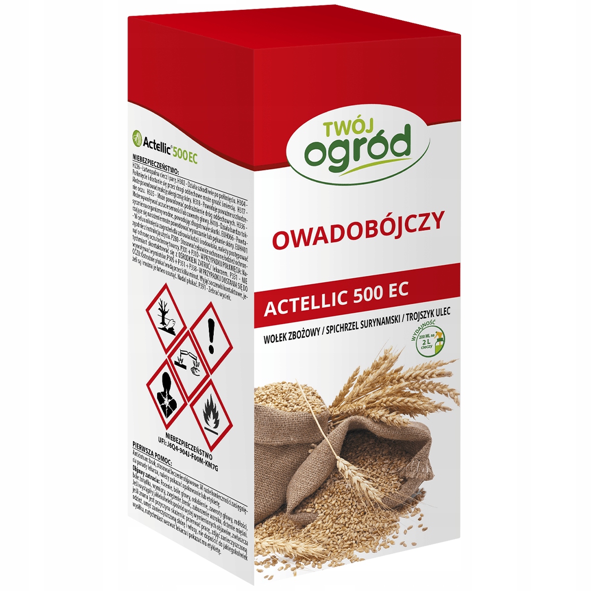 Actellic 500 Ec 200ML Zwalcza Wołka Zbożowego Dezynsekcja Wołek Trojszyk