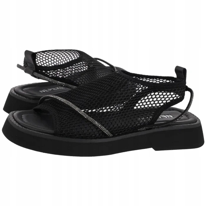 Dámské ažurové sandály Nepeke Evres Black, černé