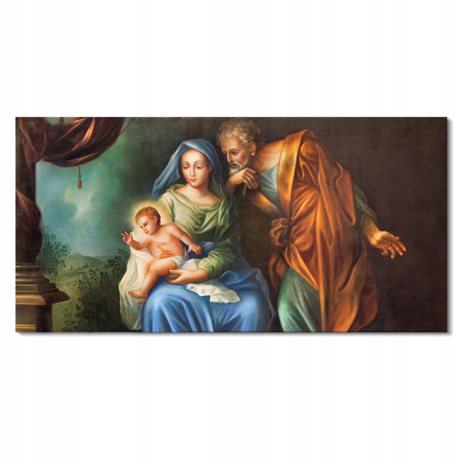 

Jezus Święta Rodzina 120x60 Obraz szklany grafika