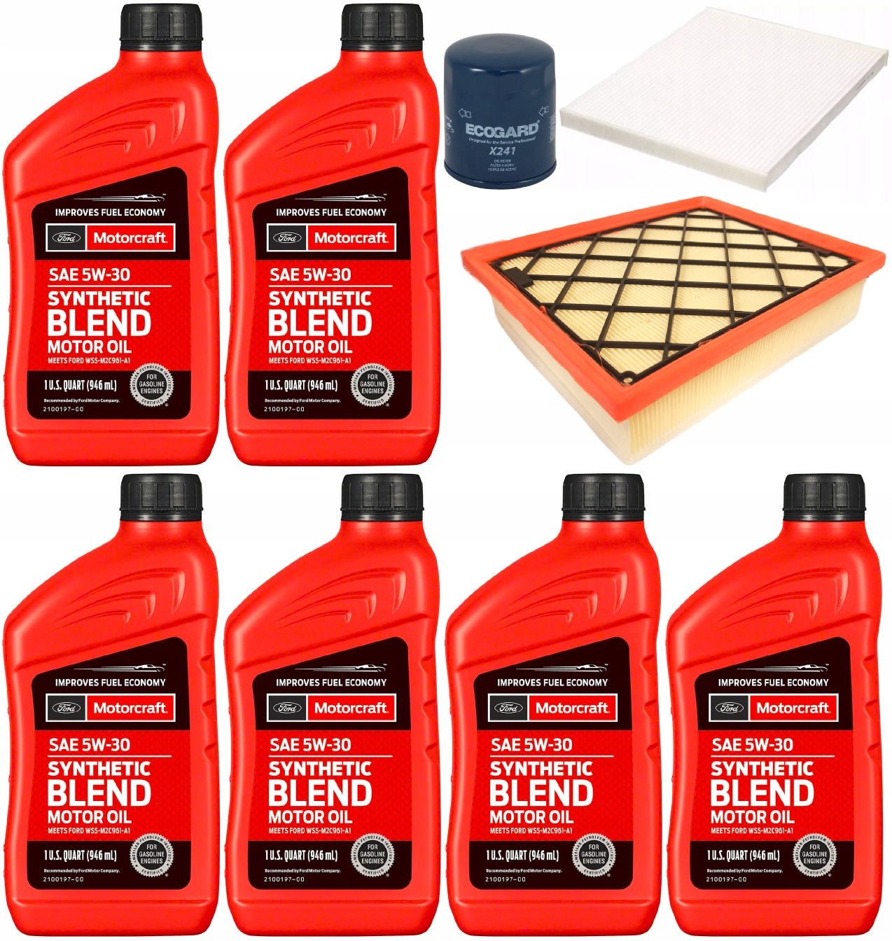 MOTORCRAFT 5W30 6L + FILTRY FORD EDGE 2,0 15-17