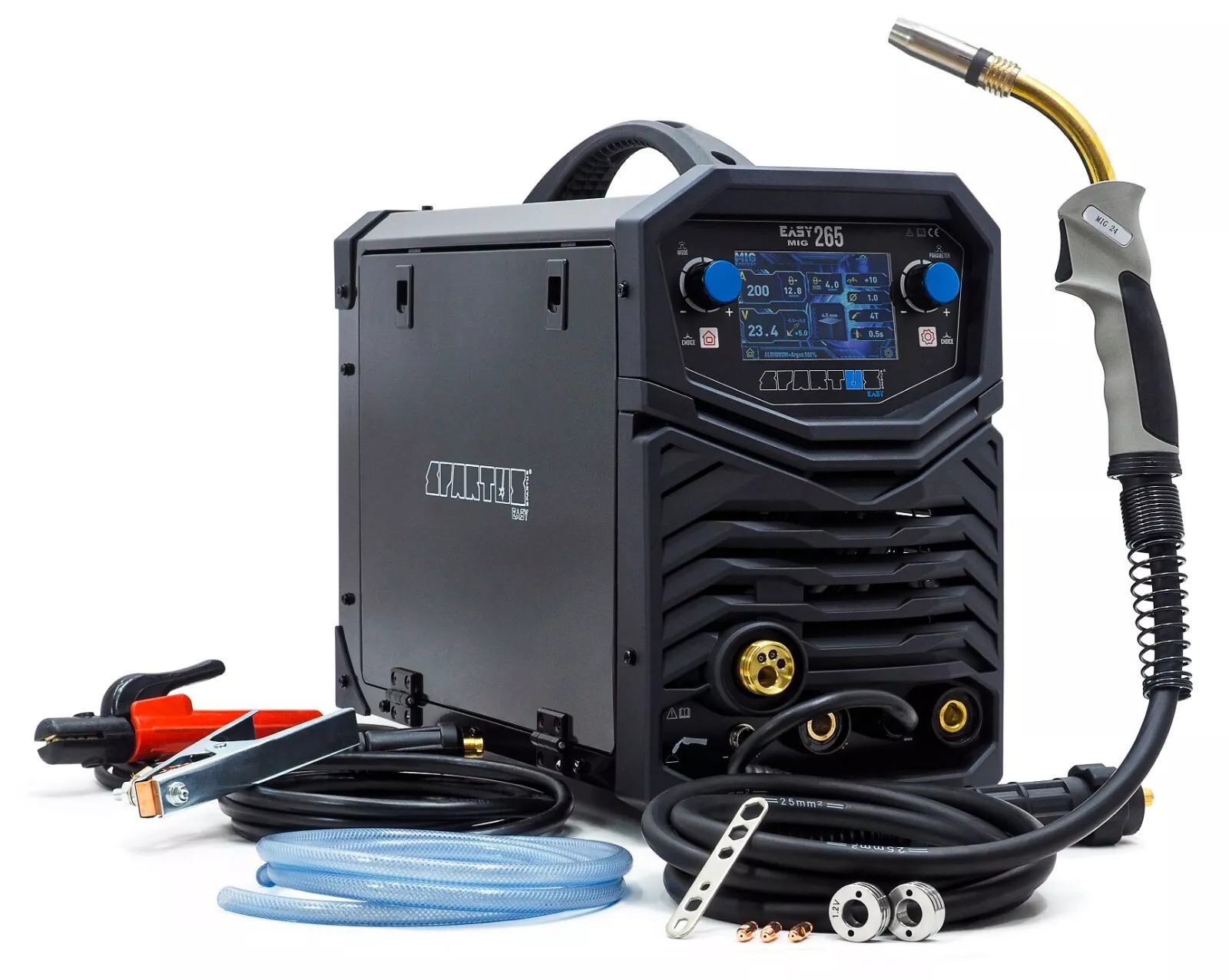 Svářečka Migomat Spartus EasyMIG 265 Mig Tig Mma 3v1 400V 250A Synergie