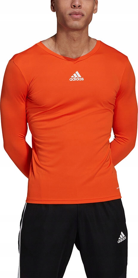KOSZULKA TERMOAKTYWNA MĘSKA ADIDAS TEAM BASE TEE POMARAŃCZOWA GN7508 r M Marka adidas