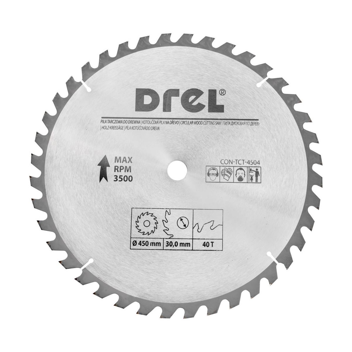 Kotouč na řezání dřeva pily kotoučová pila Widiowa 450 MM 40Z otvor 30