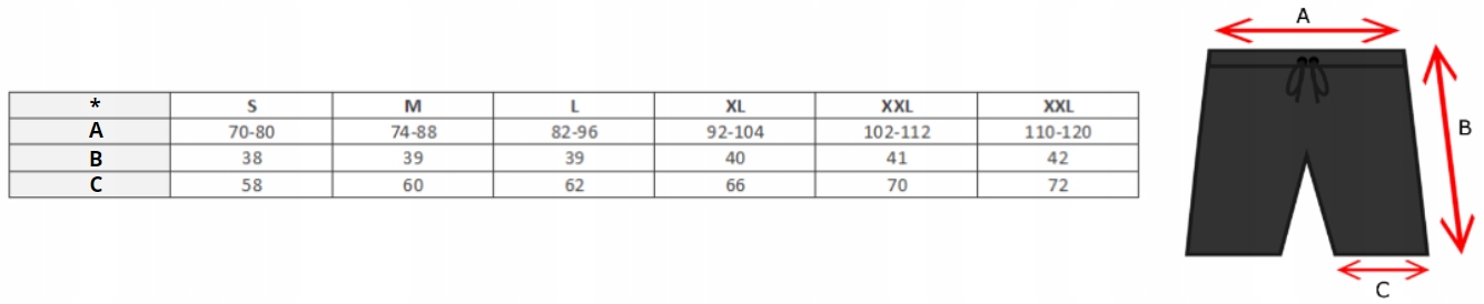 SPODENKI SZORTY KĄPIELOWE KĄPIELÓWKI CZERWONE 3XL Materiał dominujący poliester