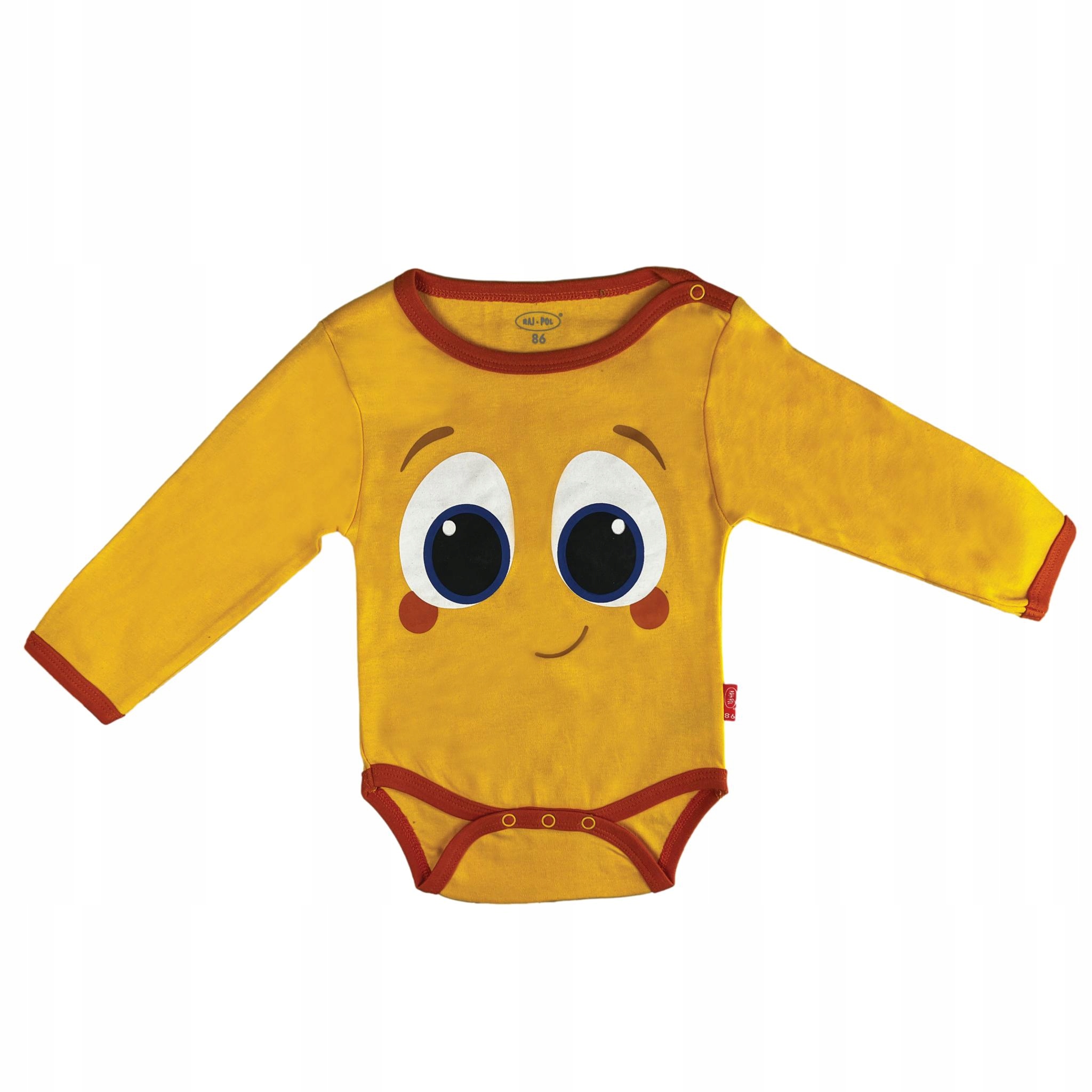 

Body bawełniane dziecięce długi rękaw Mini Rybka