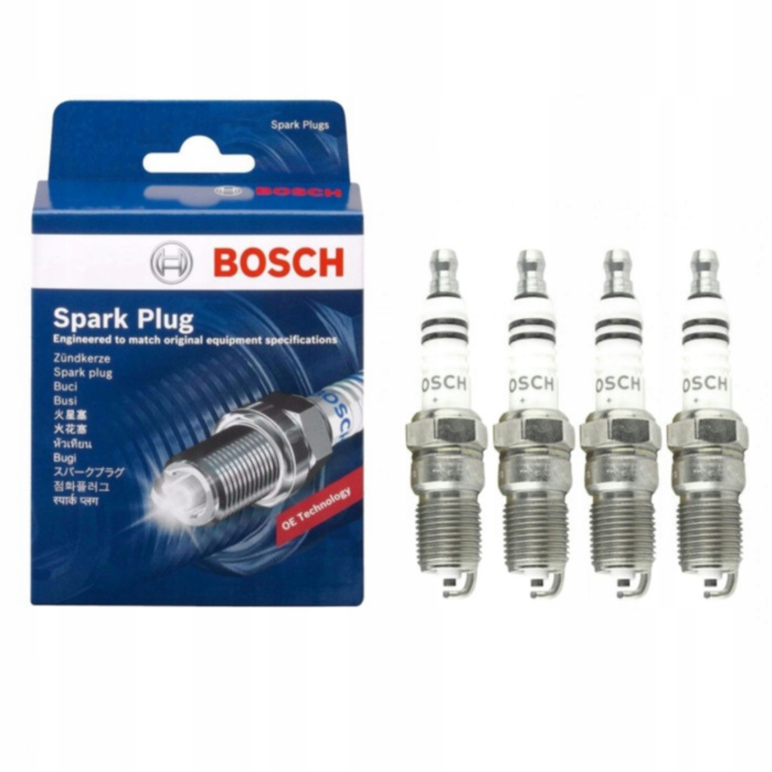 4x ZAPALAČNÁ SVIEČKA BOSCH SUPER PLUS +8 FR7DC 0 242 235 666