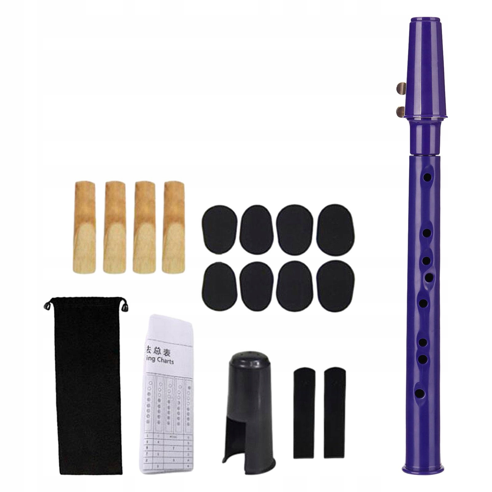Saksofon kieszonkowy Great Sound Compact z ustnikiem Stroiki blue violet