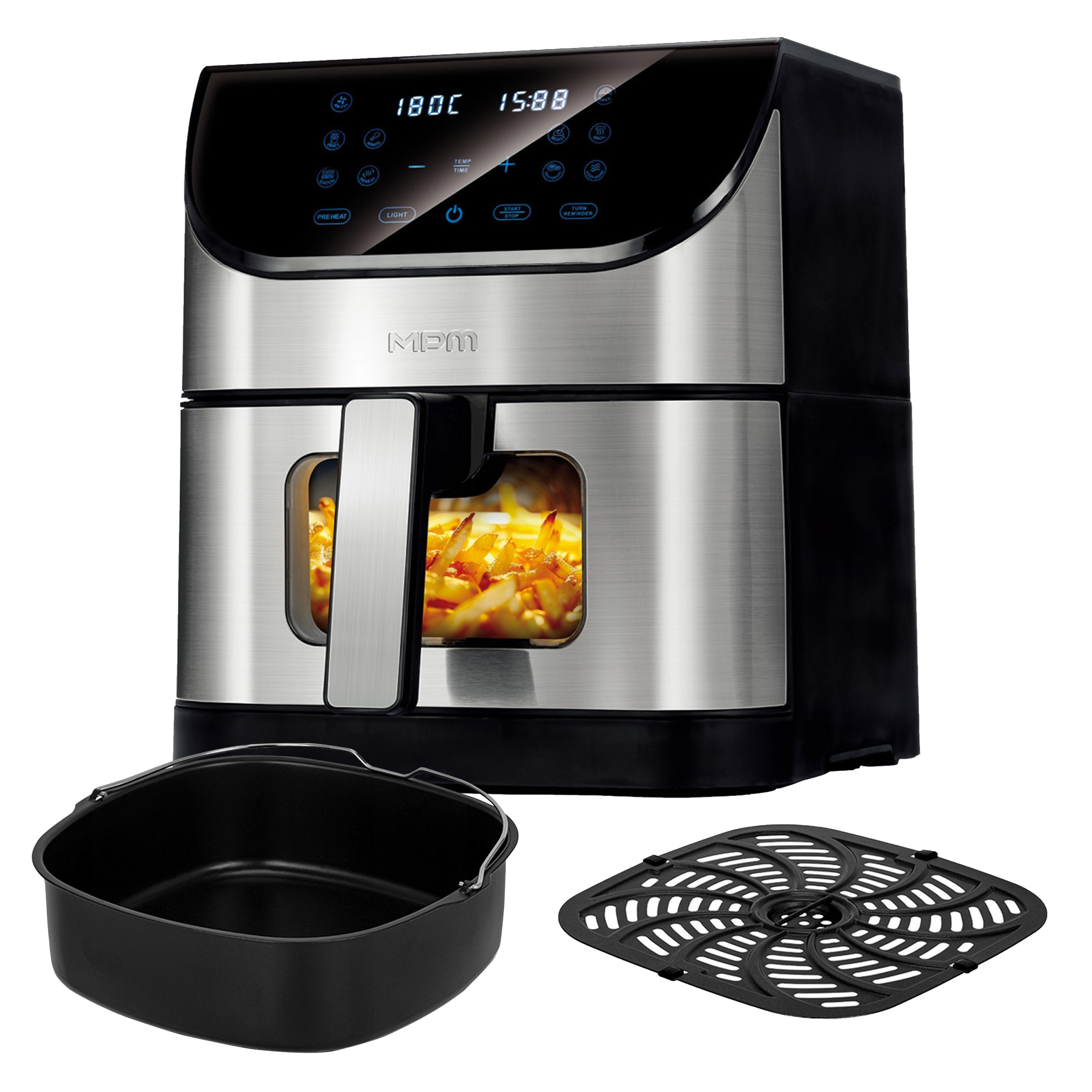 Frytkownica Beztłuszczowa Mpm MFR-17/M Air Fryer 8L 1800W Led 10 Programów
