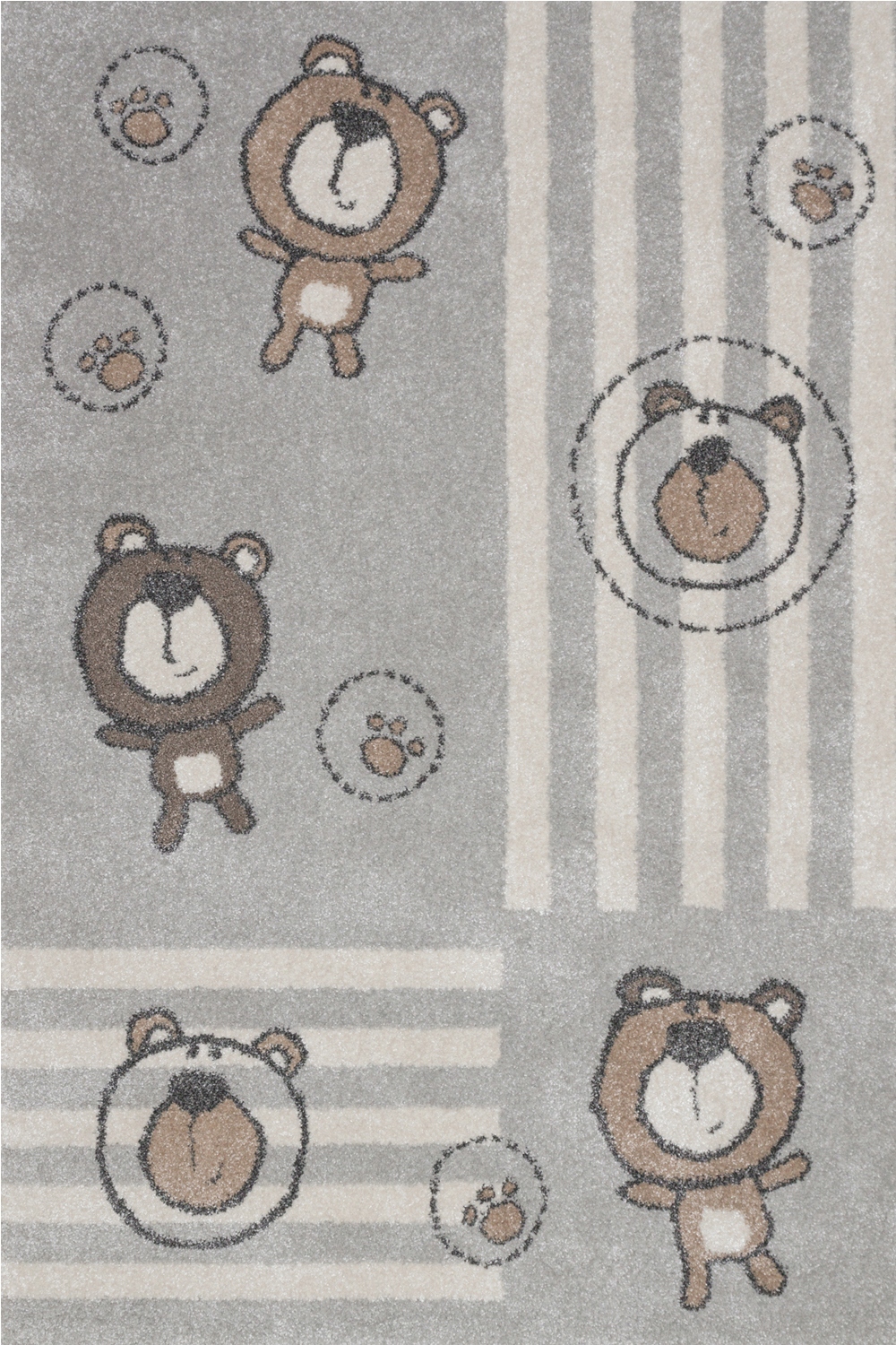 Koberec ve tvaru medvídka s krátkým vlasem 120 x 170 cm