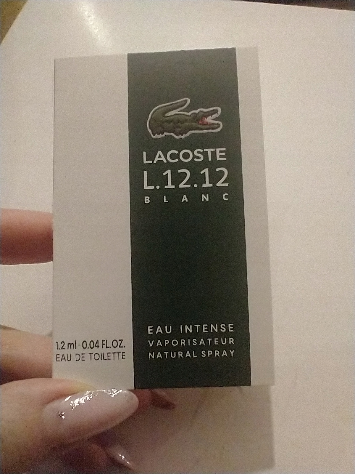 Lacoste L.12.12 blanc miniatura perfumy 1,2 ml
