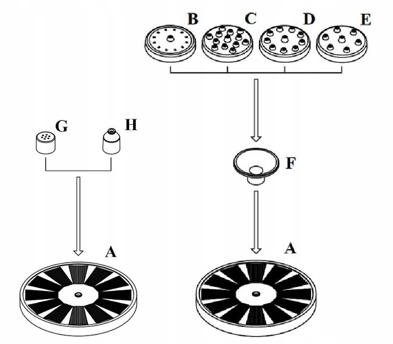 Jebao DC30 Fontanna solarna z dyszami 120l/h 1,4W Wydajność pompy l/h Do 500 l/h