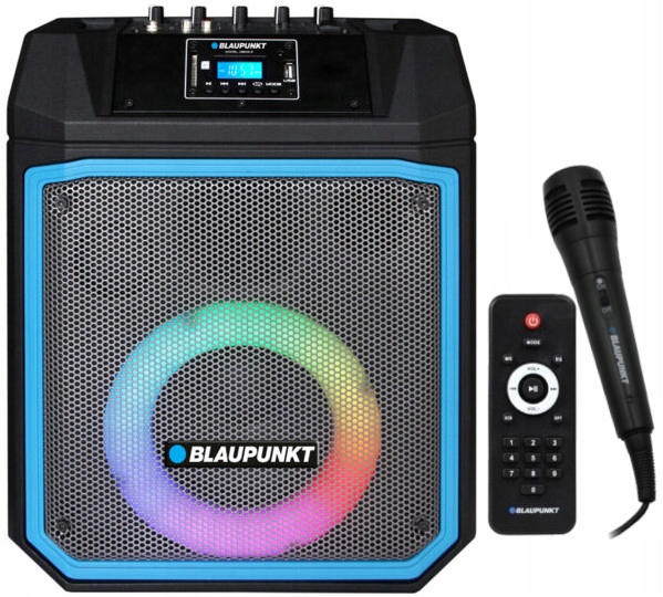 Blaupunkt MB06.2 Přenosný Bluetooth reproduktor MP3 Karaoke Led s mikrofone