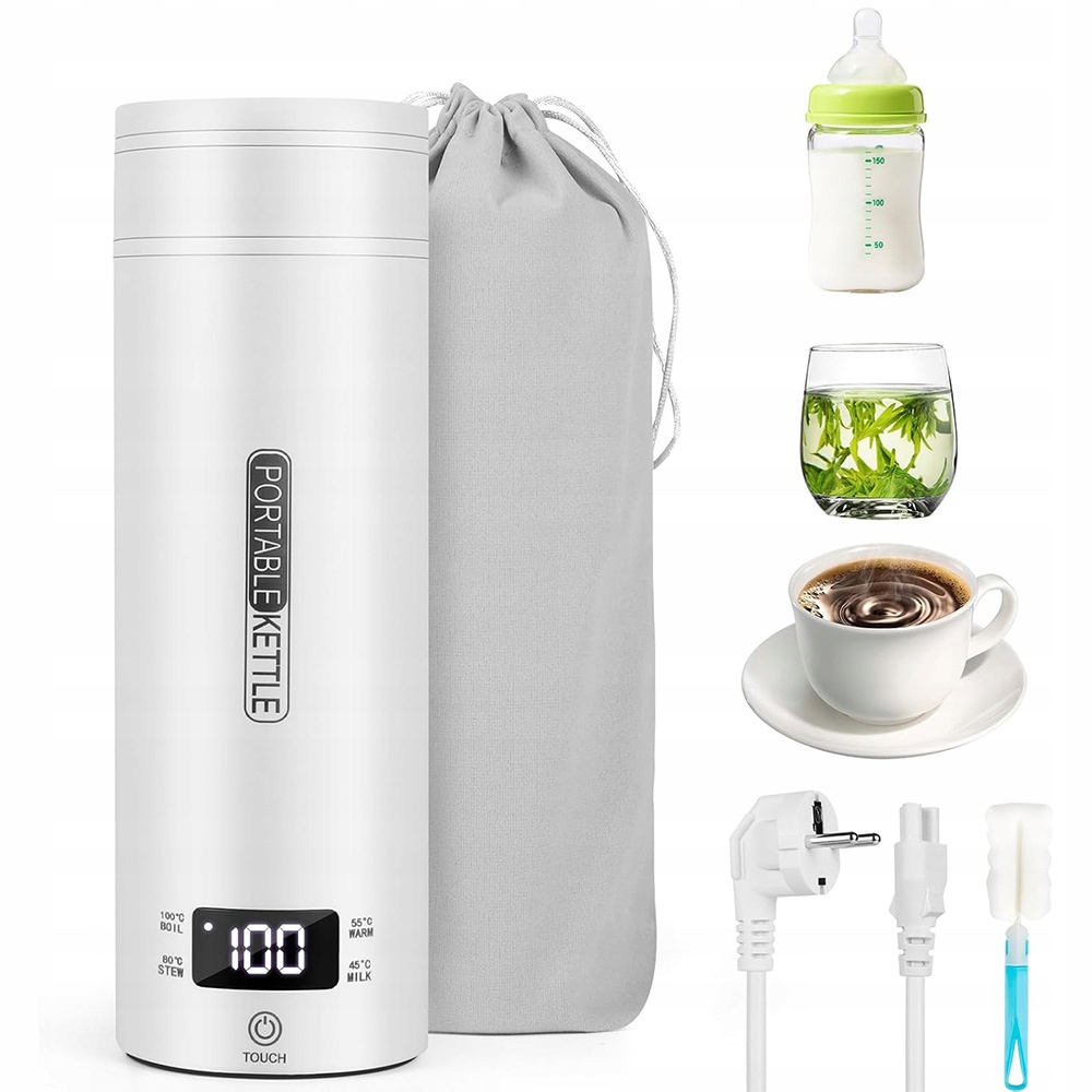 Cestovní Přenosná Elektrická Konvice S Termoskou Pro Všechny Cesty