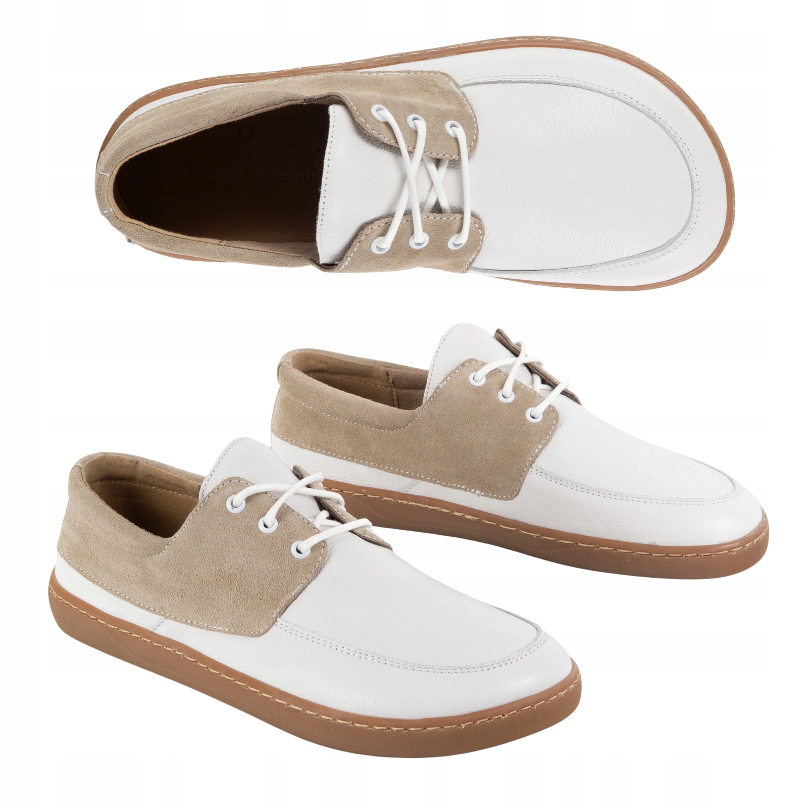 Dámské barefootové šněrovací mokasíny Wasak 0797W polské kožená obuv 37