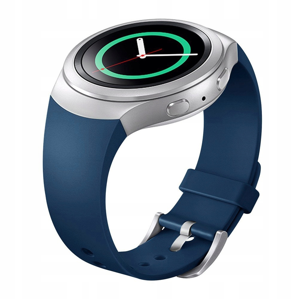 Niebieski Silikonowy Pasek Samsung Gear S2 Sm R720