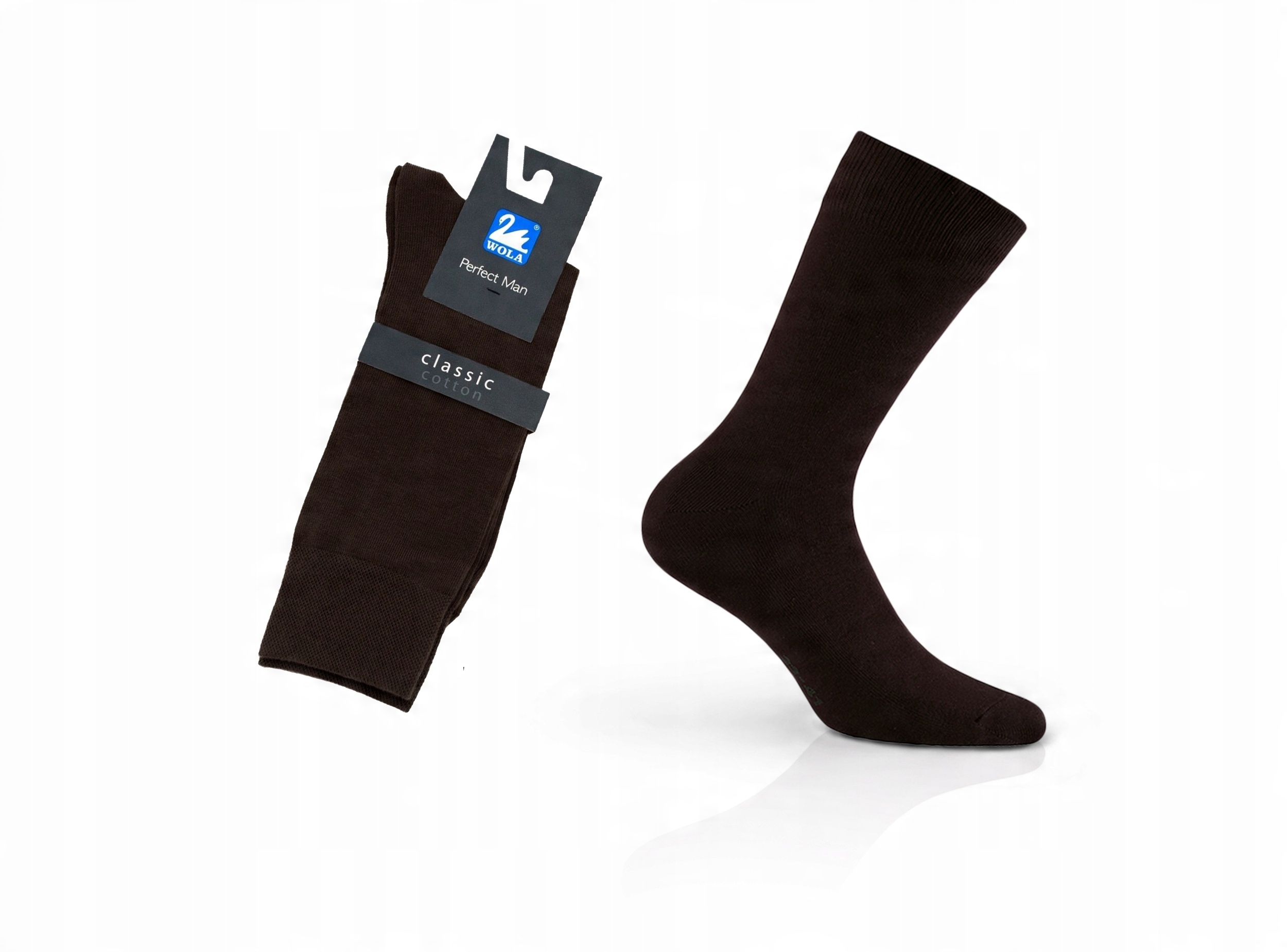 

Wola skarpety Perfect Man bawełna brown M9A, 42/44