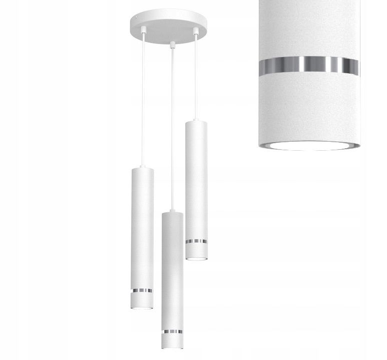 LAMPA NA KOLE ZWIS TUBA KOŁO EYE STÓŁ WYSPĘ 3xGU10