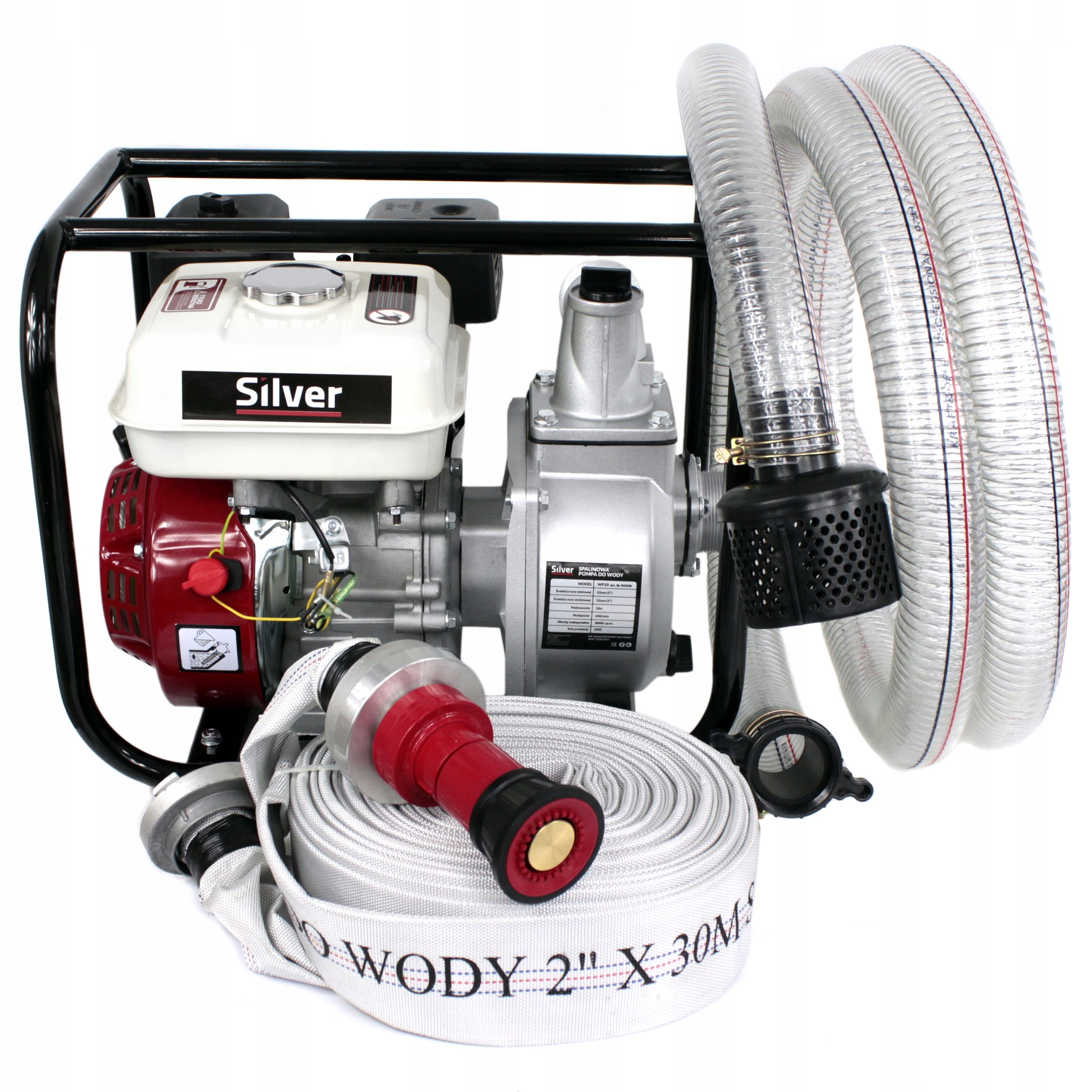 

Motopompa Pompa Spalinowa Do Wody 2" 2xWĄŻ