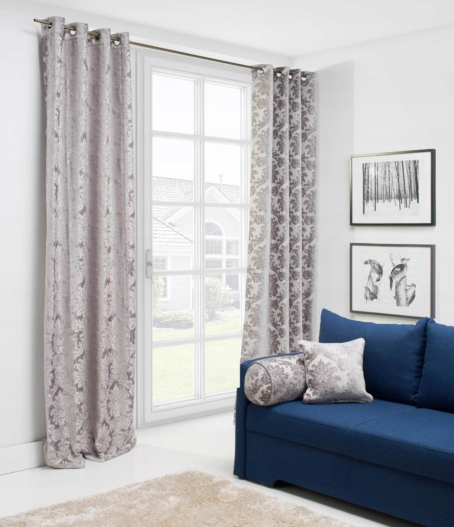 Záclona 135x270 Polyester Strieborná Žakardová Priechodka Bax Inspiracja Striebro
