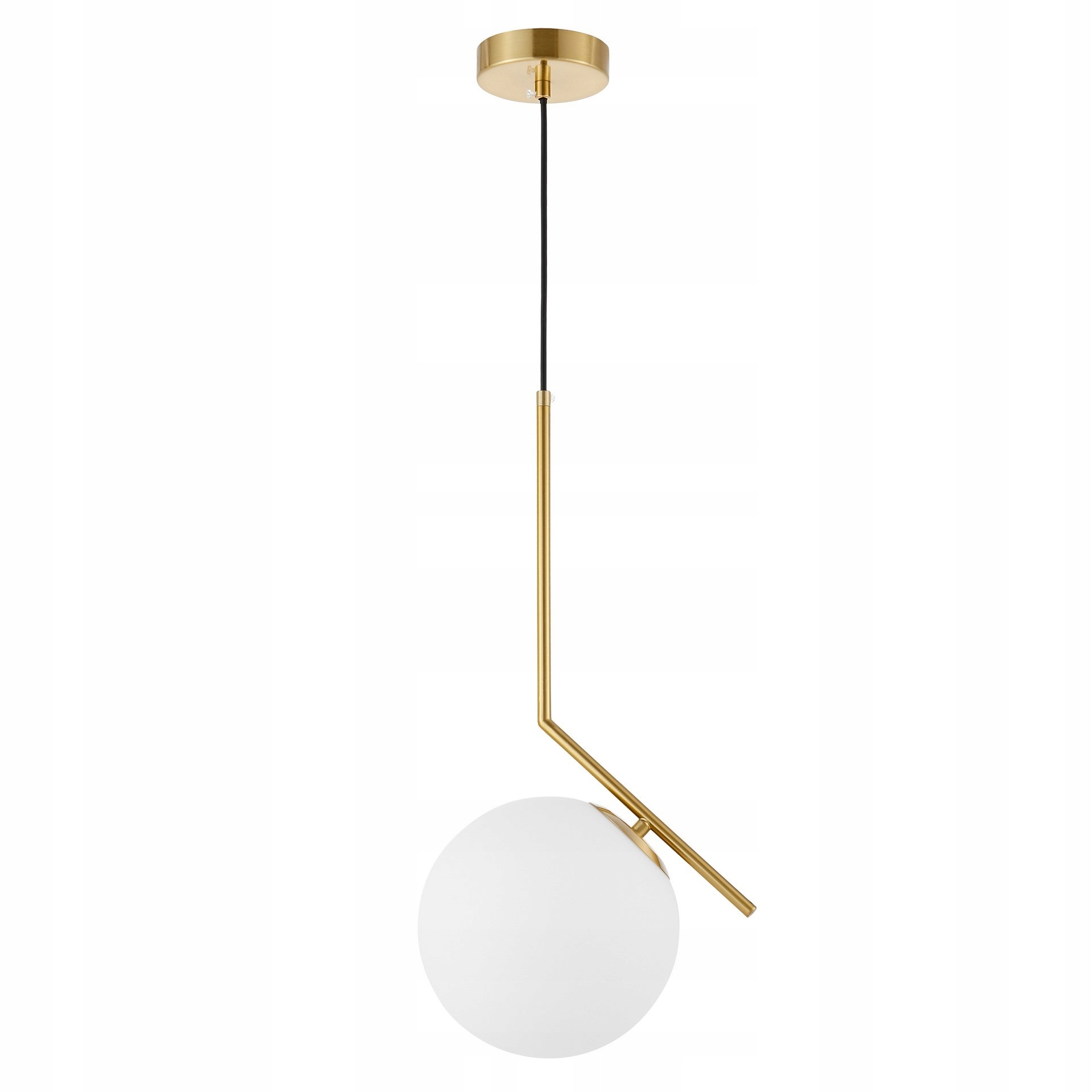 Lampa Wisząca Sorento D20 Złota Szczotkowana Kula Na E27 Do Salonu