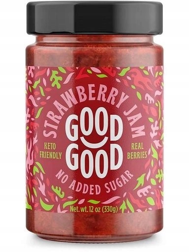 Levně 3X Good Good Jahodový džem bez cukru Vege Keto Low Carb 330 g