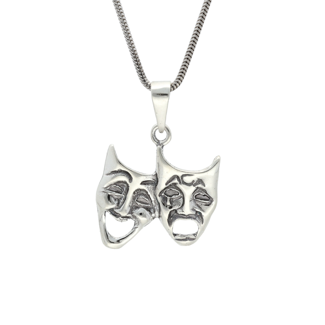Visorové divadelní masky stříbro
