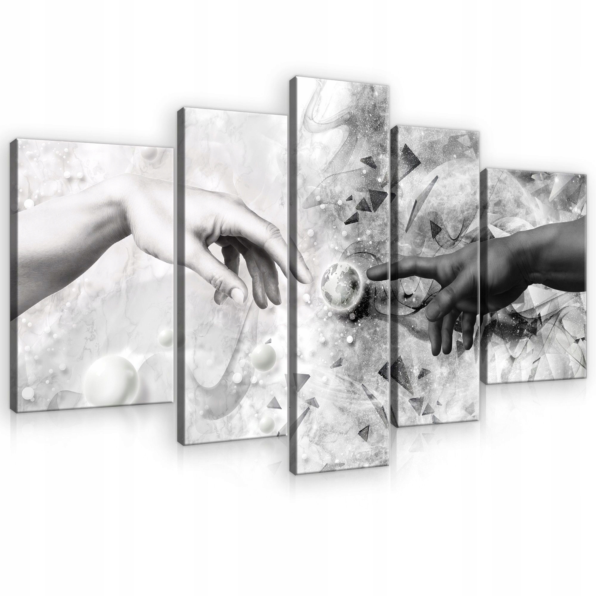 Obraz 170x100 Vytvorenie vzťahu božský dotyk ruky vesmír energia abstrakcia