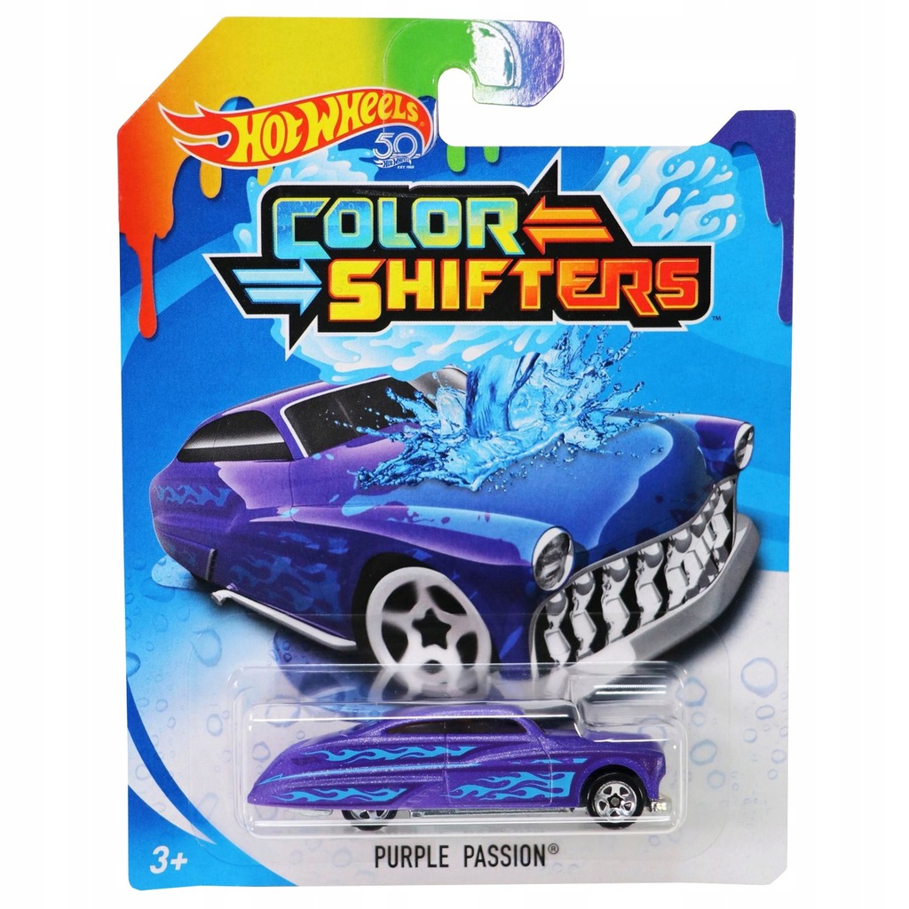 

Hot Wheels Autko Zmieniające Kolor Purple Passion
