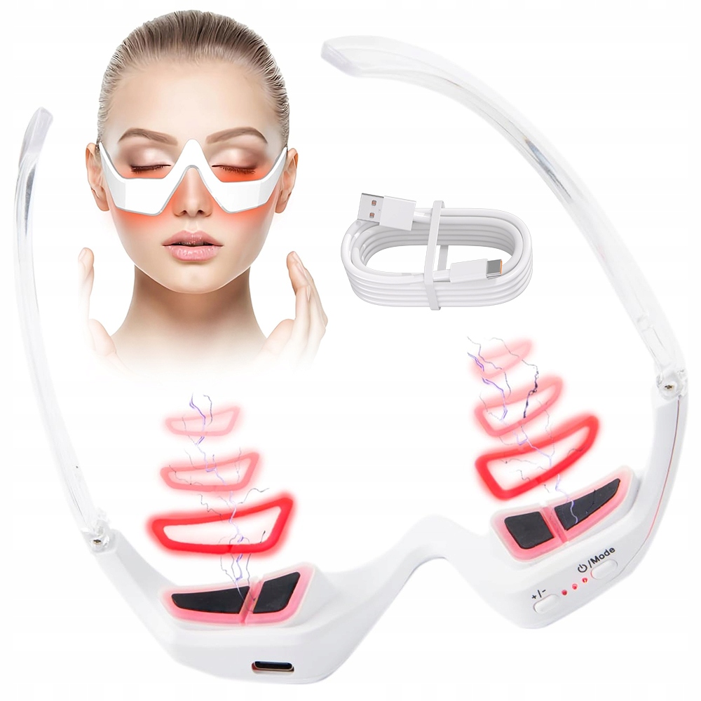 3D Červené Světlo pro masáž očí ČervenéSvětlo Mikroproudem