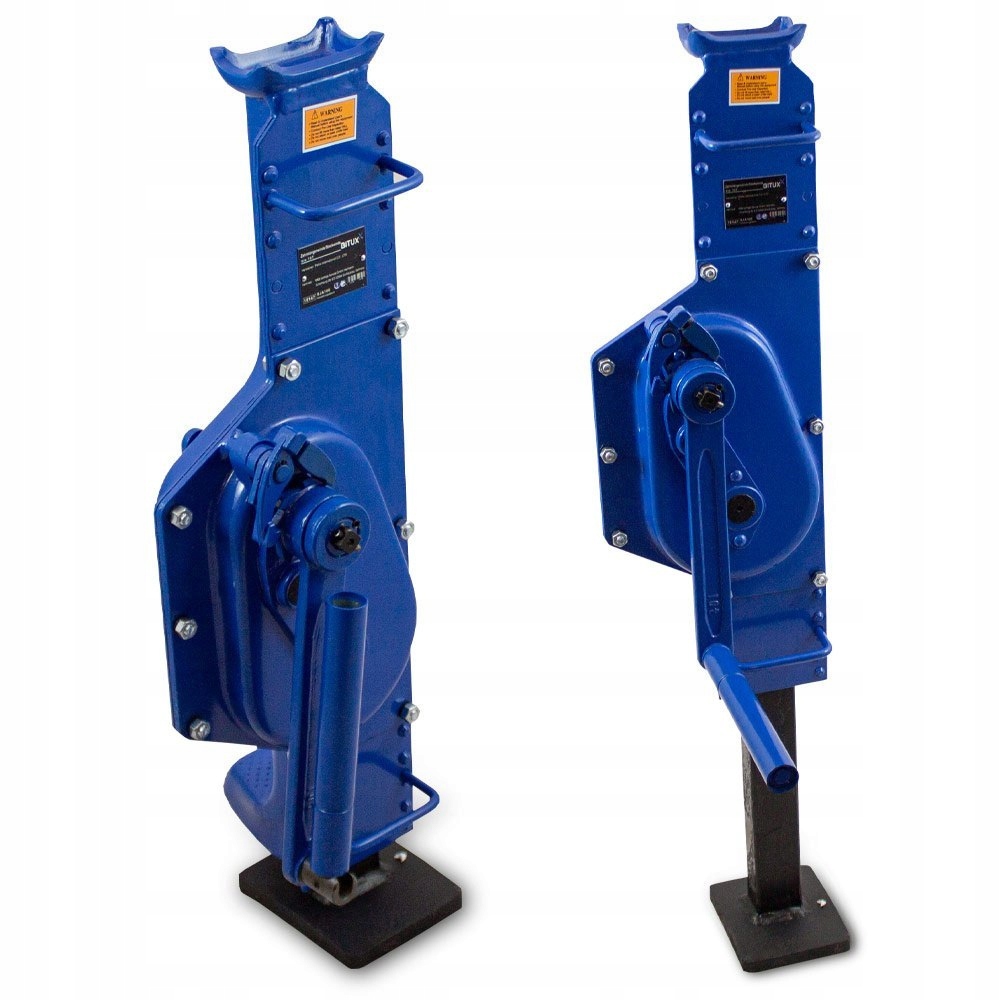 Priemyselný zdvihák 10t mechanický 800-1210 mm oceľový modrý