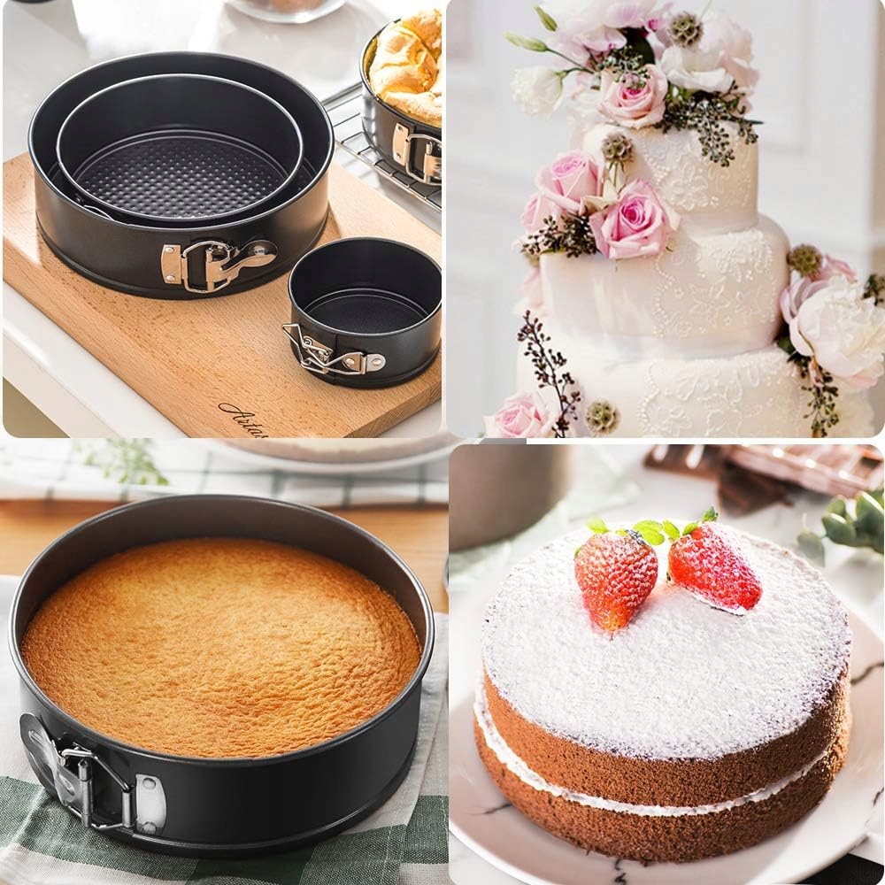 TORTOWNICA BLACHA DO PIECZENIA TORTÓW CIAST NIEPRZYWIERAJĄCA ZESTAW 3szt Kod producenta NoChoX