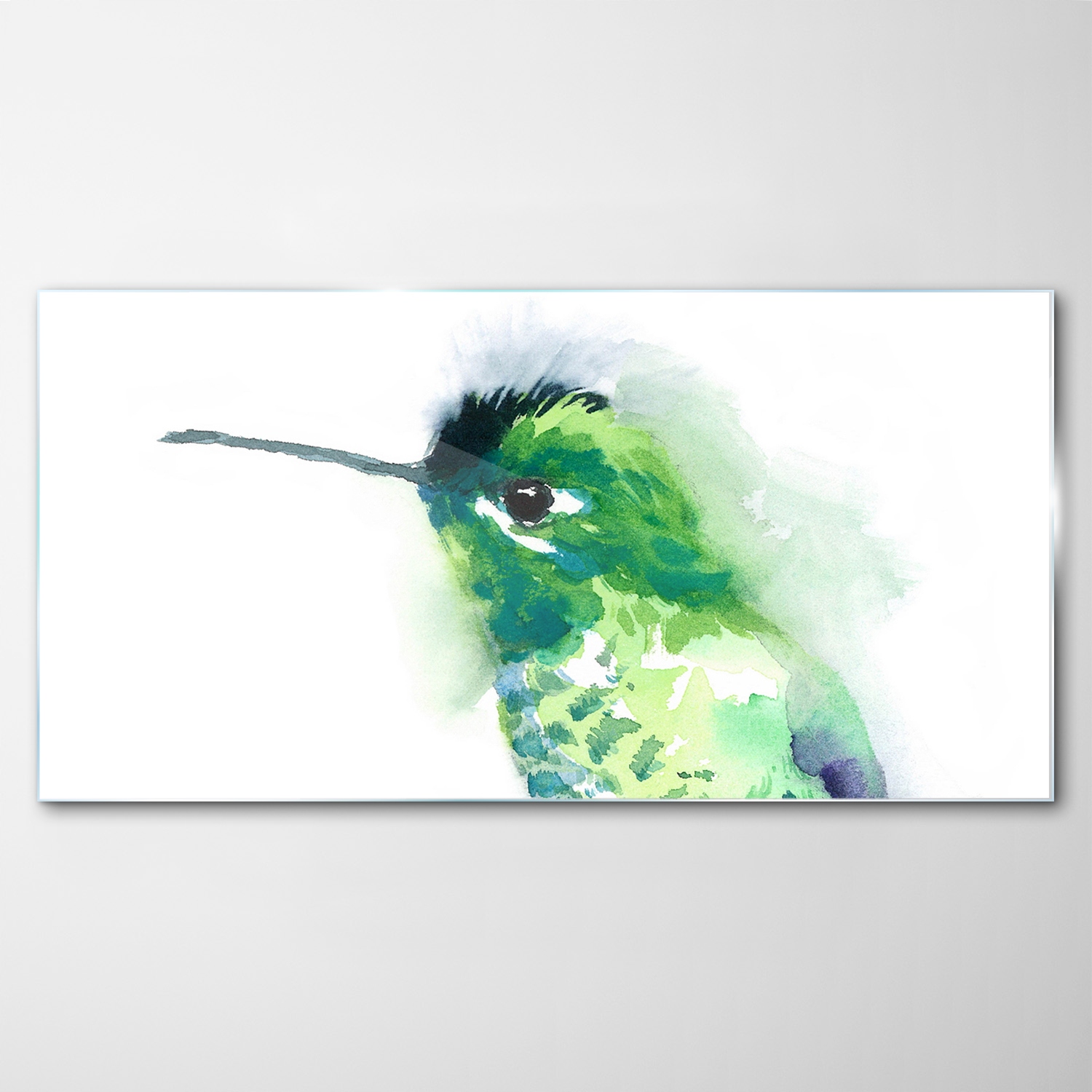 Tvrdený sklenený obraz Akvarely Kolibrík 140x70