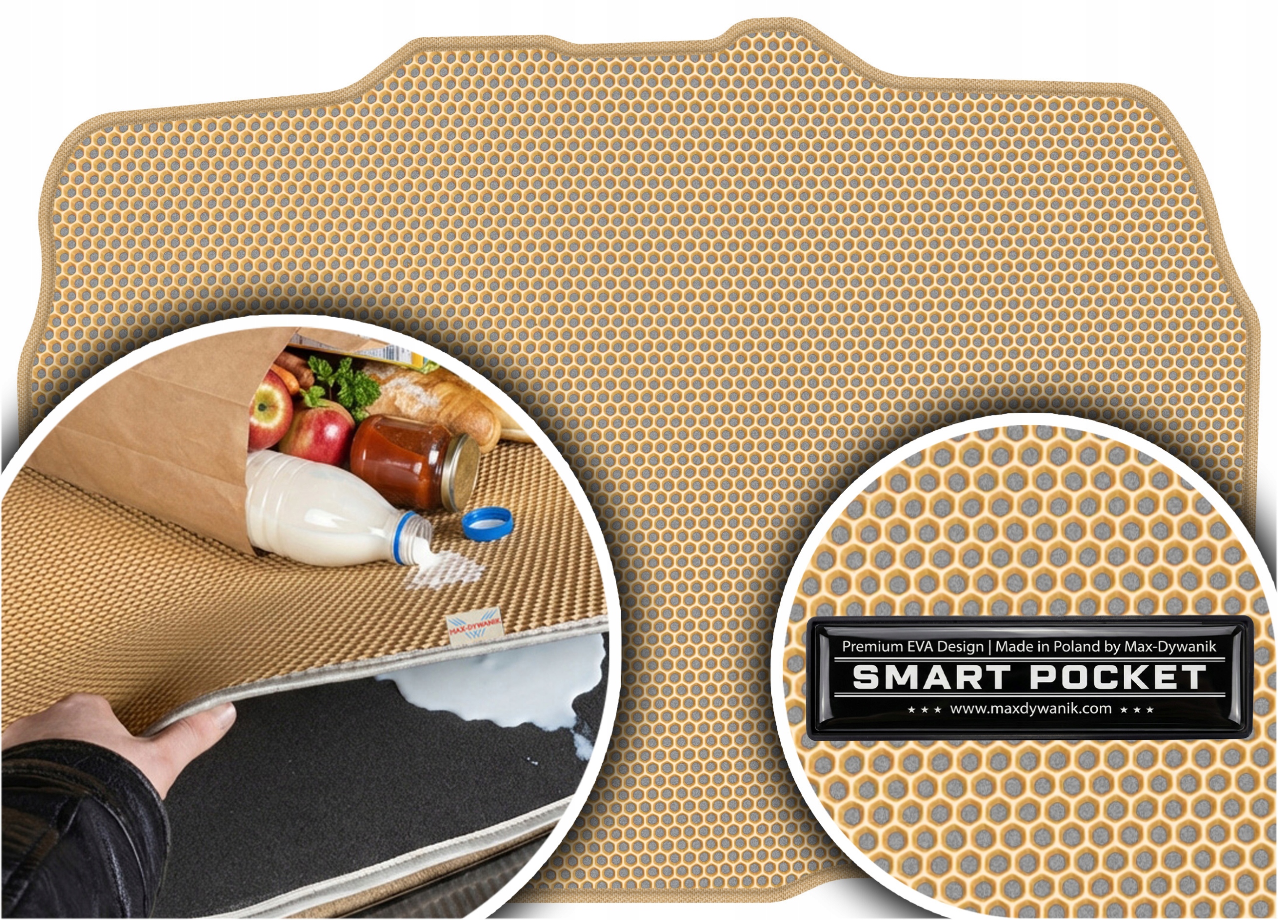 Lucid Air od roku 2021. Vložka do kufru Eva Smart Pocket Béžová