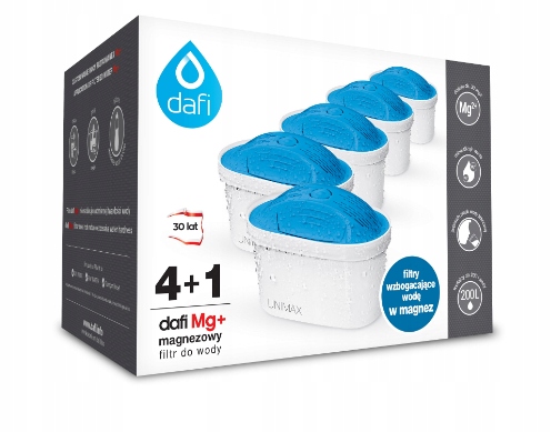 

5szt Unimax magnez Dafi Wkład filtrujący Mg+ Brita