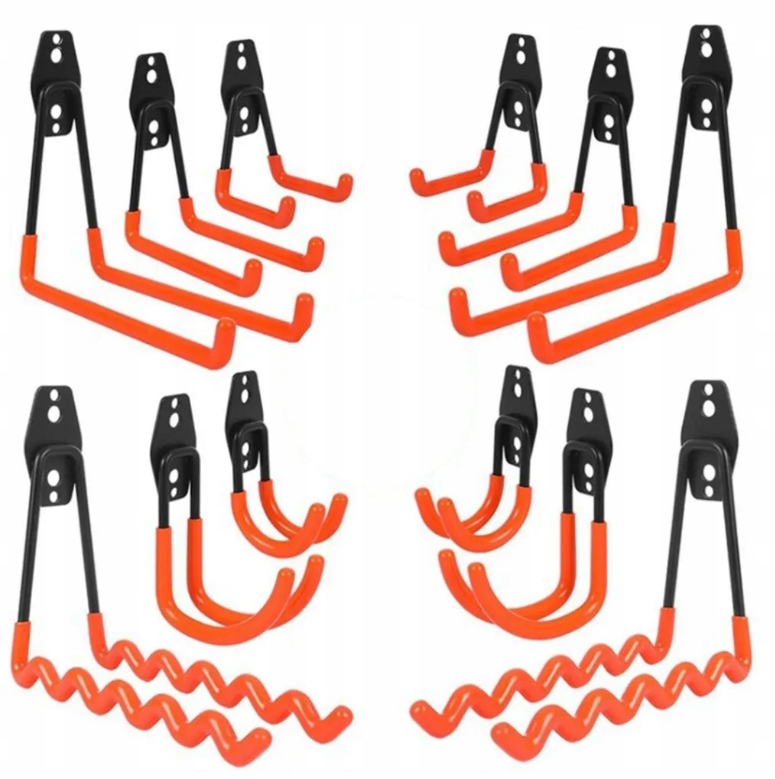 Wieszak Metal 12 Szt Wieszaki Haki Do Garażu Zestaw