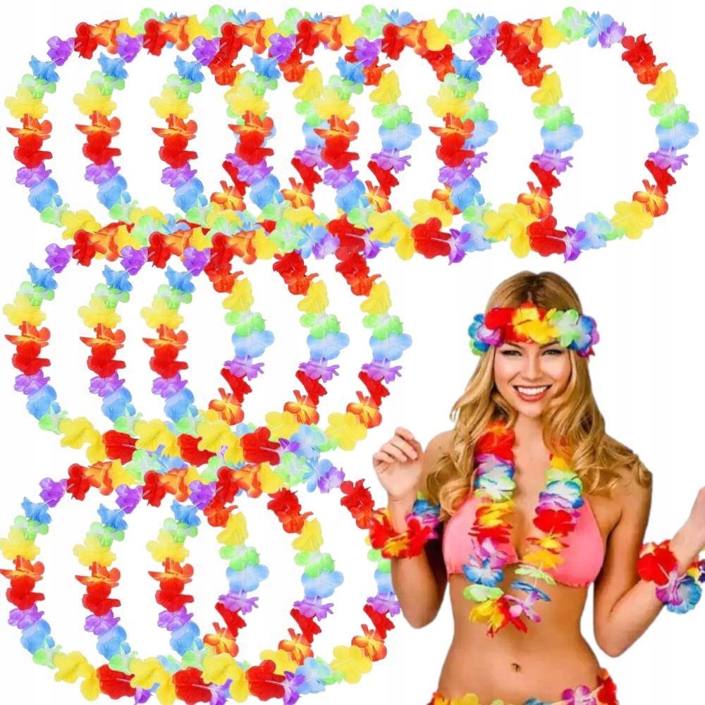 

12X Kwiaty Hawajskie Aloha Naszyjnik Hawajski