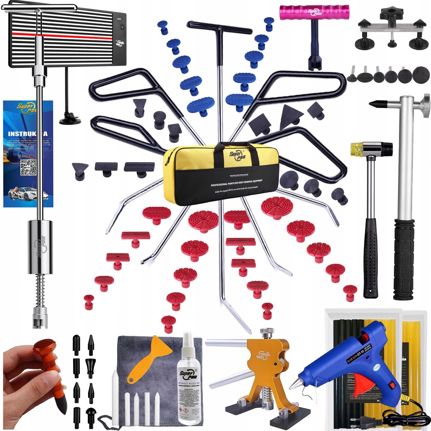 Sada pro odstraňování promáčklin Vytahování promáčklin Pdr Puller Nástroje Dráty