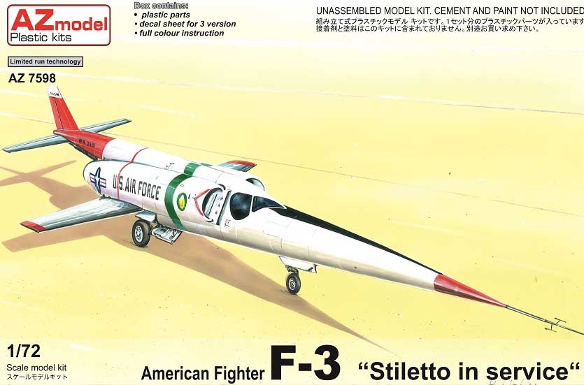 Az Model AZ7598 1/72 F-3 Stilleto v provozu