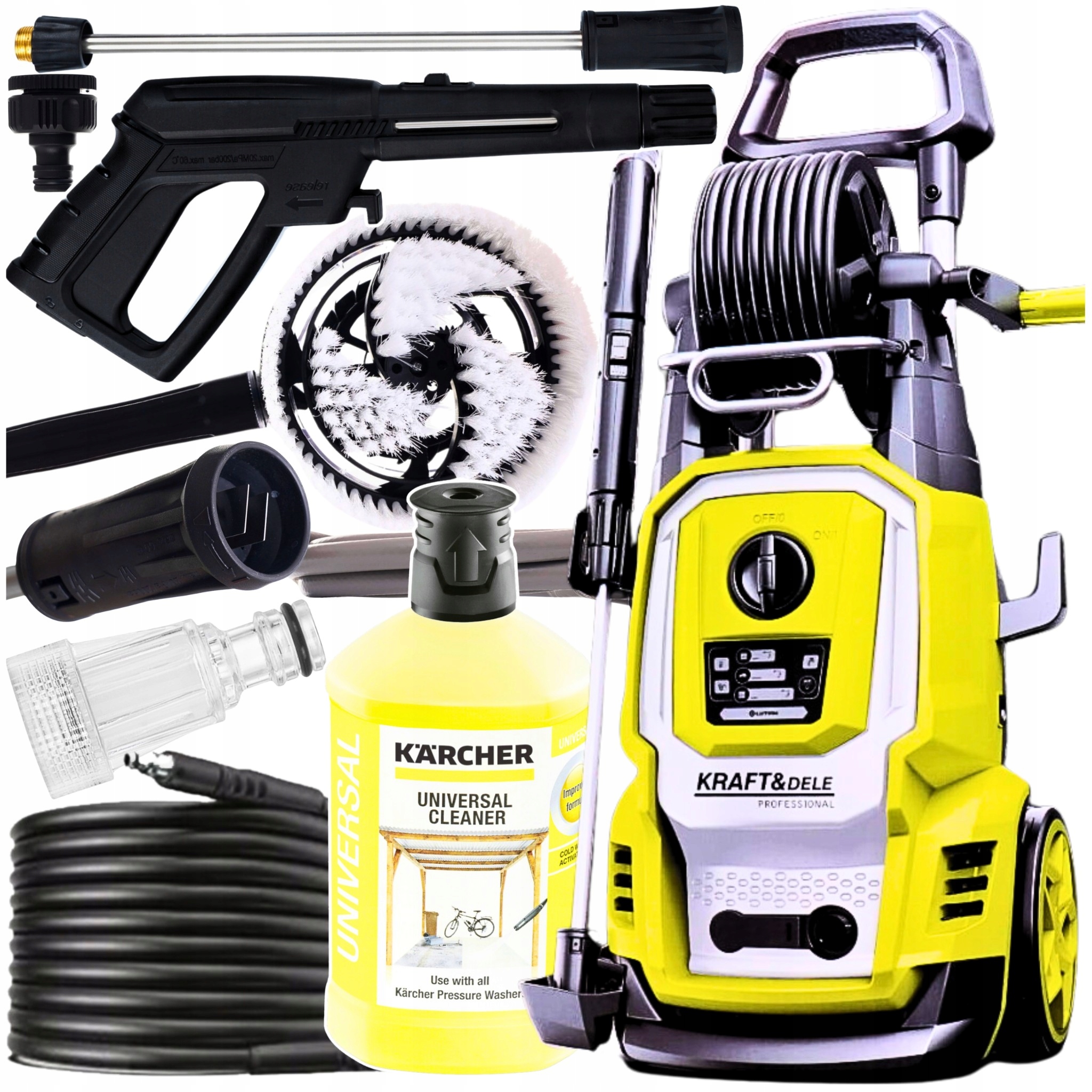 MYJKA CIŚNIENIOWA 360 PRO MOCNA MOSIĘŻNA POMPA INDUKCJA PŁYN KARCHER 3000W