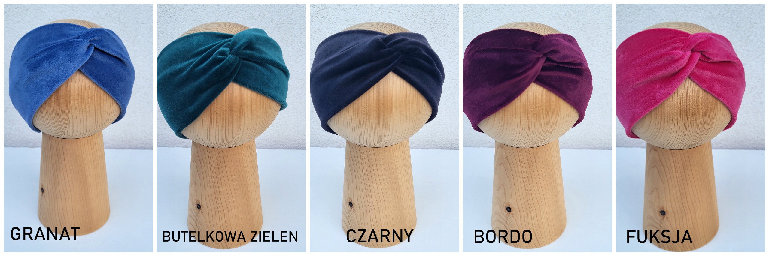 Opaska Przeplatana Welur, Dla Dziewczynki, 44-47cm Rozmiar (new) M