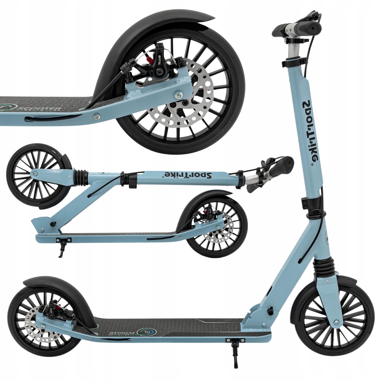 Hulajnoga Miejska Dla Dzieci Regulowana Do 100KG Wzmocniona Z Hamulcami