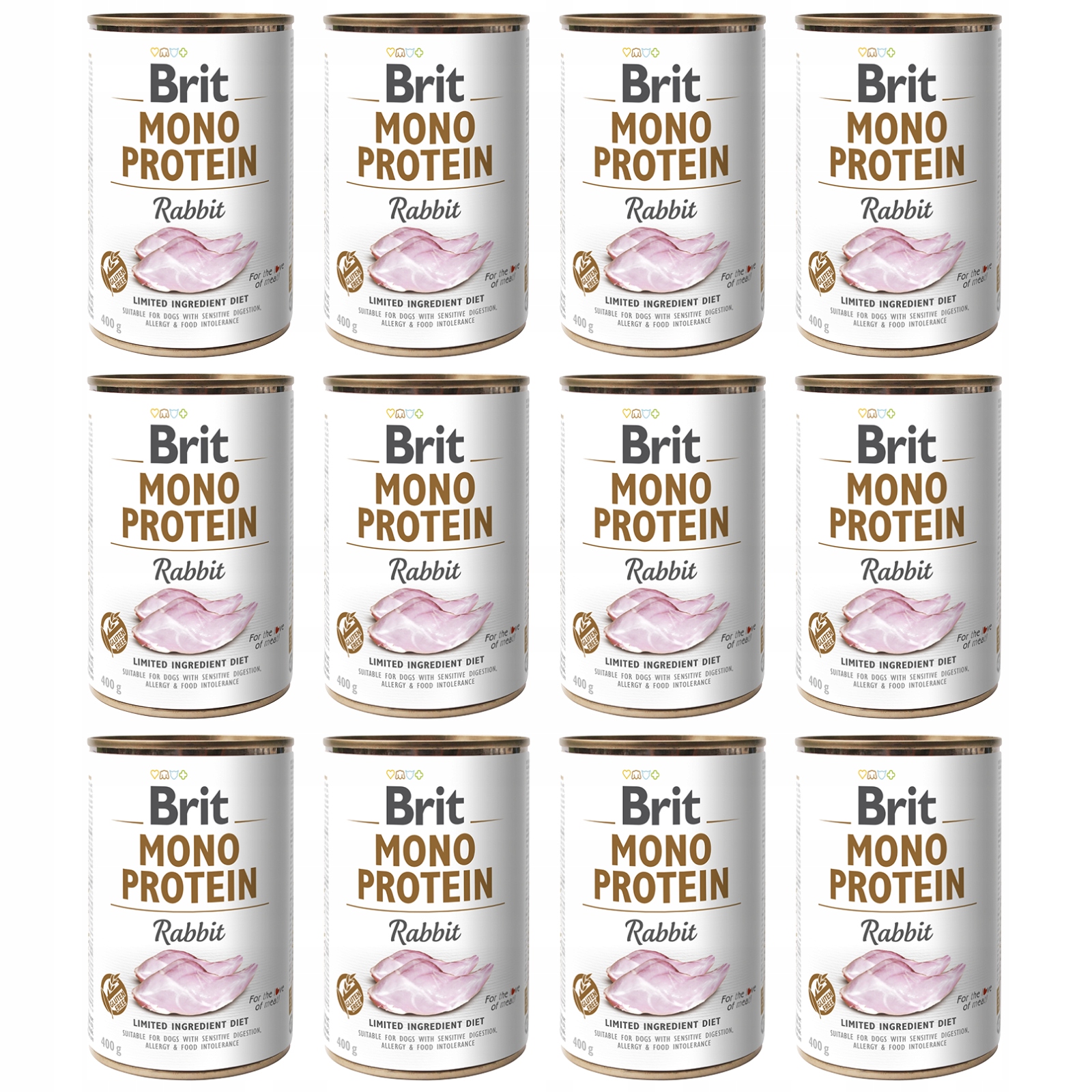 Brit Mono Protein Rabbit Mokra Karma dla Psa Królik 12x400g