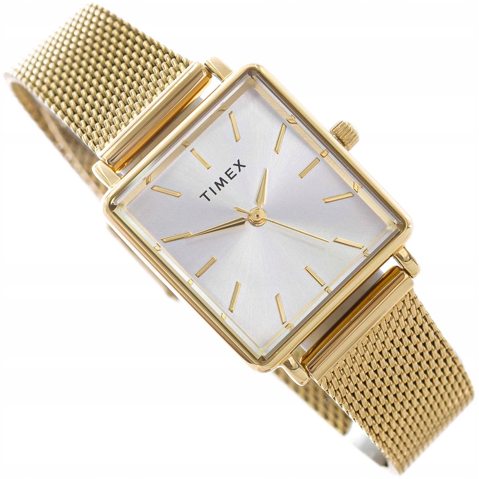 Dámské Hodinky Timex TW2Y26100 Transcend Zlaté S Ocelovým Řemínkem Mesh