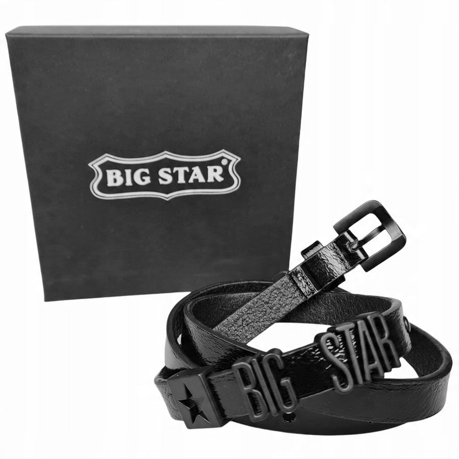

Pasek Big Star damski czarny z pudełkiem II675028