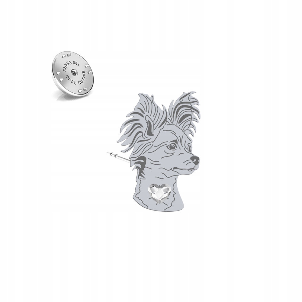 Odznak s ruským psem Toy 925 Dárek Šperky Dedikace Bonus