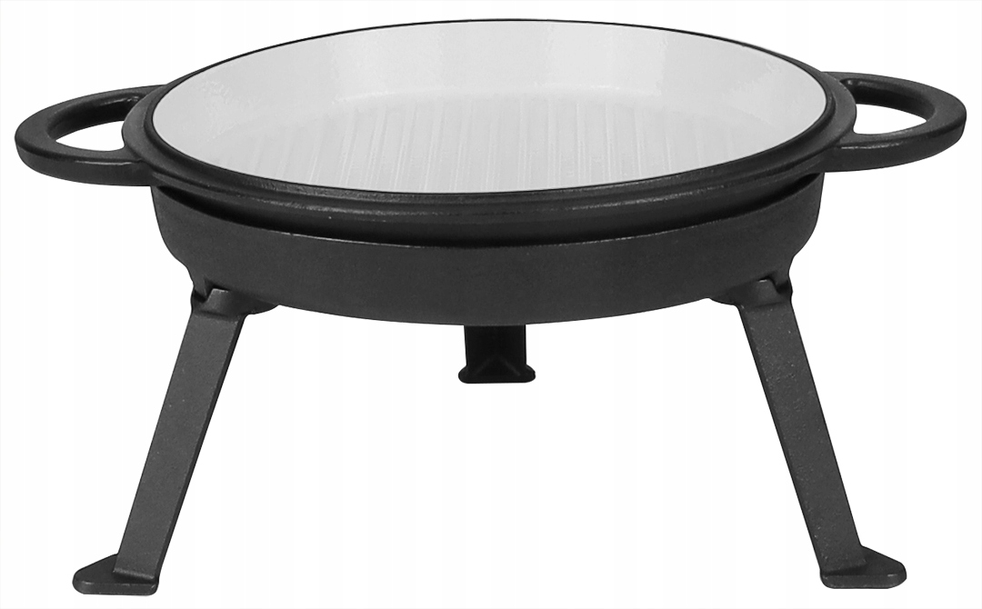 Garnek Emaliowany 15 Litrów 3w1 Kociołek Myśliwski Grill MK606 GRATIS Producent Rossner