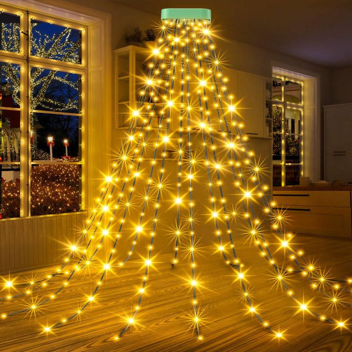 GYLEFY Lampki Choinkowe 480 LED IP65 Timer 8 Trybów