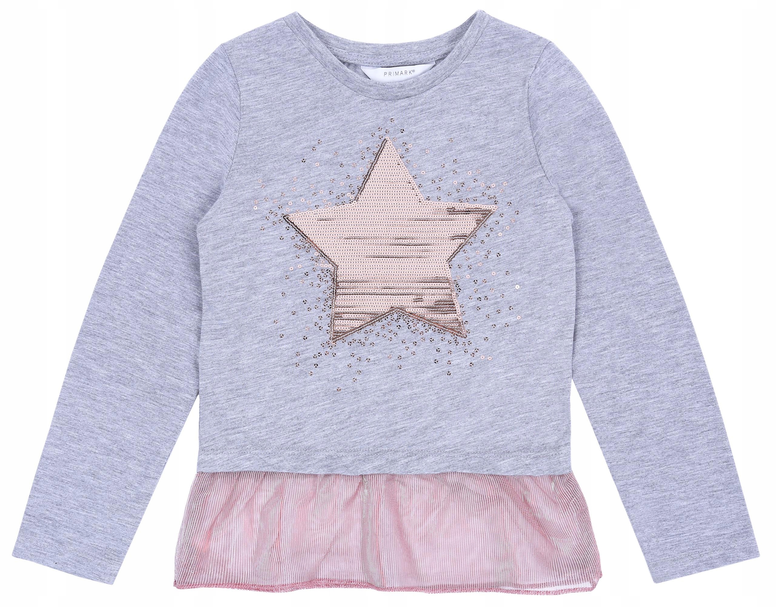 

Szara bluzeczka z falbanką Primark 6-7 lat 122 cm