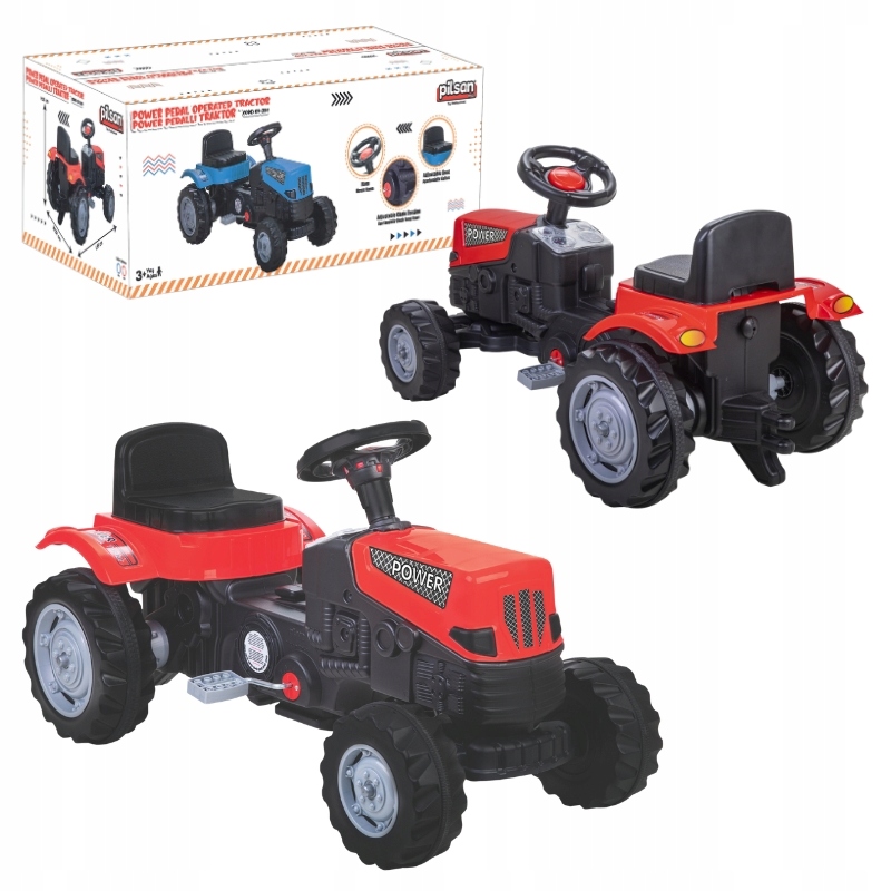 TRAKTOR DZIECIĘCY JEŹDZIK ROWEREK POJAZD DLA DZIECI NA PEDAŁY DO 50 KG